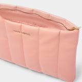 Kendra Quilted Clutch, Pink