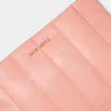 Kendra Quilted Clutch, Pink