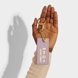 Chain Keyring, Home Sweet Home, Lilac