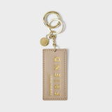 Chain Keyring, Fabulous Friend, Soft Tan