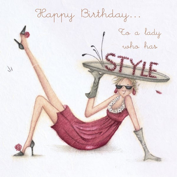 Happy Birthday To A Lady Who Has Style, Card
